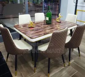 New Modern Marble Dining Set (6 Seater).