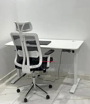Electric Table and Ergonomic Chiar.