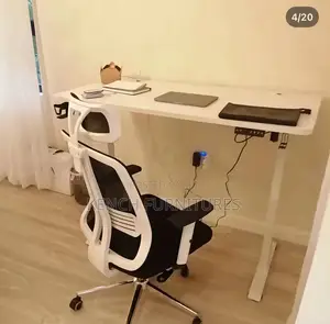 Electric Table and Ergonomic Chiar.