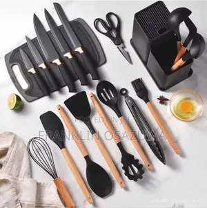 19-Piece Premium Non-Stick Kitchen Utensil Set With Knife Block