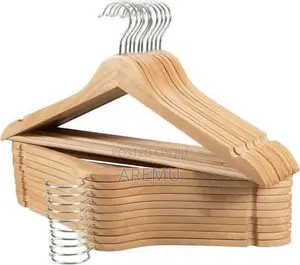 Wooden Cloth Hanger (Pack of 10)