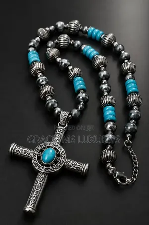 Stylish Men's Beads ( Necklace )With Pendant