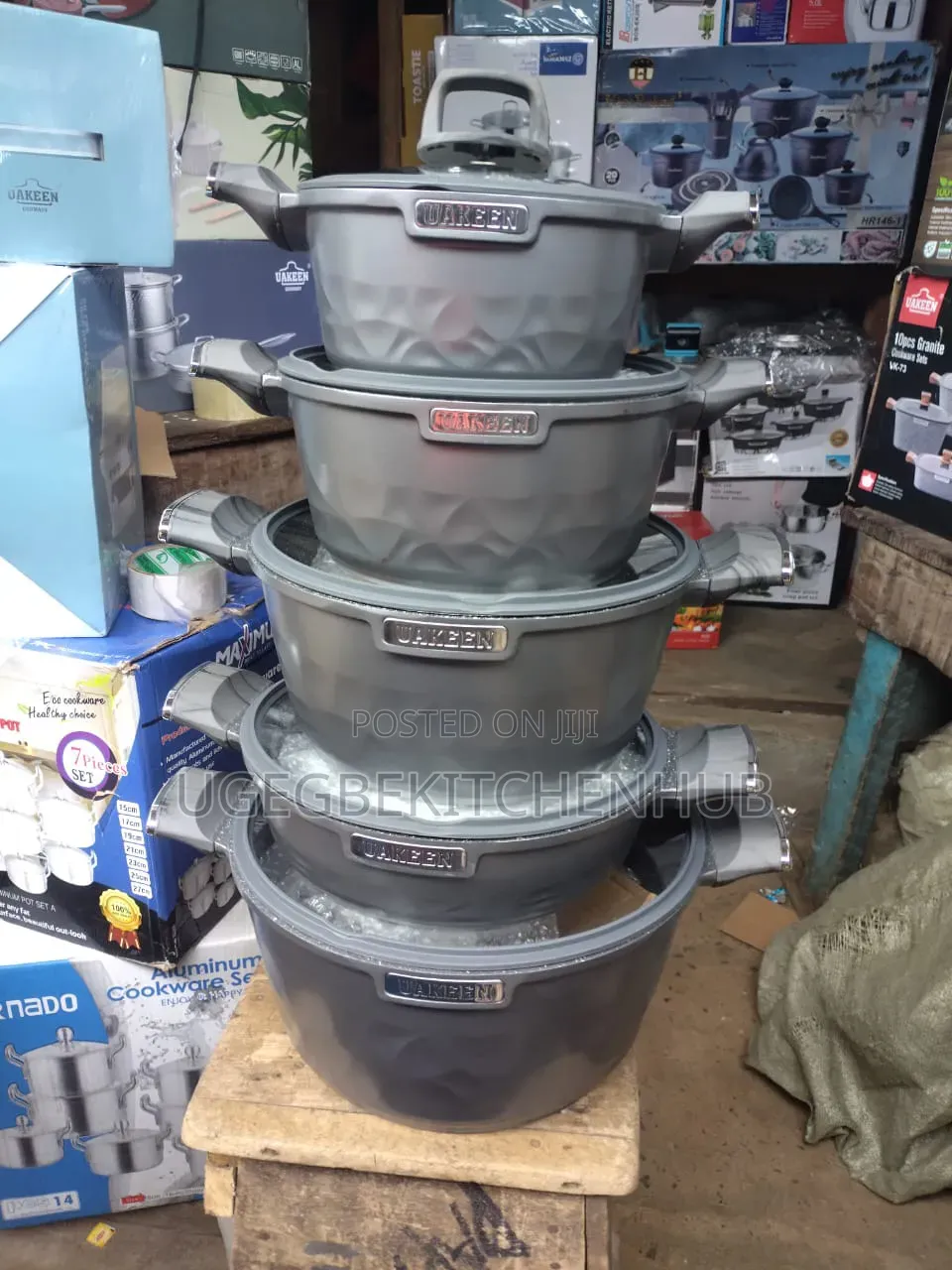 Five Set Granite Pot