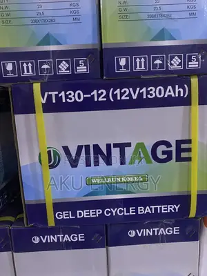 Vintage VT130-12 12V 130Ah Gel Deep Cycle Battery