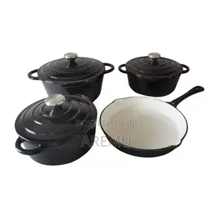 4pcs Cast Iron Enamel Pot