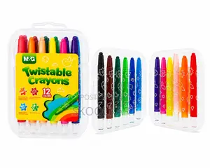 Original M G Twistable Crayons 12 Colours | Non-Toxic Art Crayons