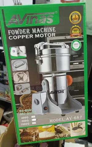 1000g Avinas Powder Grinder Machine 100% Pure Copper Motor