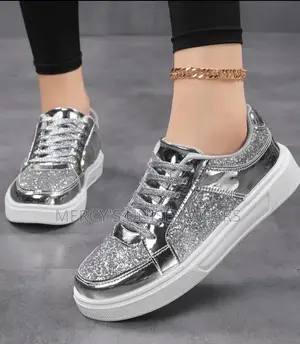 Women Fashion Sneakers, Glitter Sequin Running Shoes