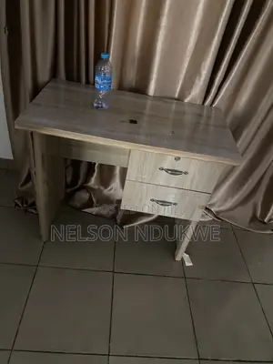 Neat Wooden Office Desk With 2 Drawers – Good Condition