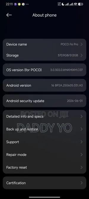 Xiaomi Poco F6 Pro 512 GB Black