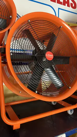 Portable Ventilation Fan 14" Orange Industrial
