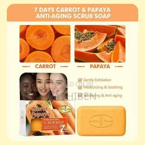 Anti Ageing Scrub Soap Carrot and Papaya