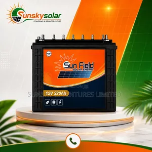 220ahs 12v Tall Tubular Battery- SUN FIELD