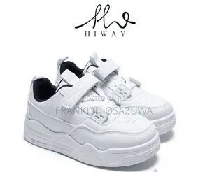 Hi Way Best White Children's School Sneakers