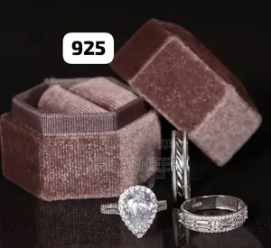 Beautiful 925 Silver Couple Set of Wedding Ring - 502