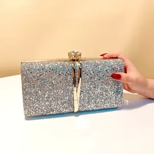 High Fashion Glitter Bicolor Party Clutch