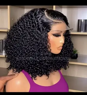 18” Super Double Drawn Pixie Curls Wig With 5by5 Closure