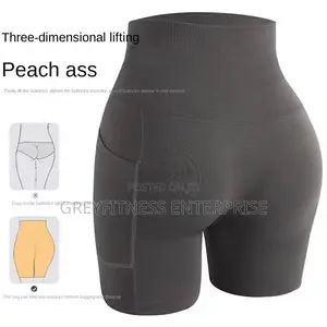 Ladies Gym/Fitness Ladies High Waist Shorts With Side Pockets