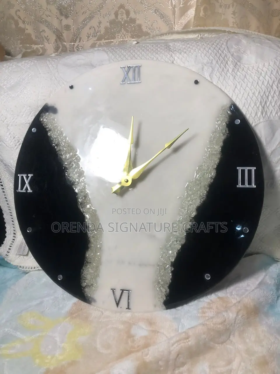Luxury Handmade Resin Wall Clock