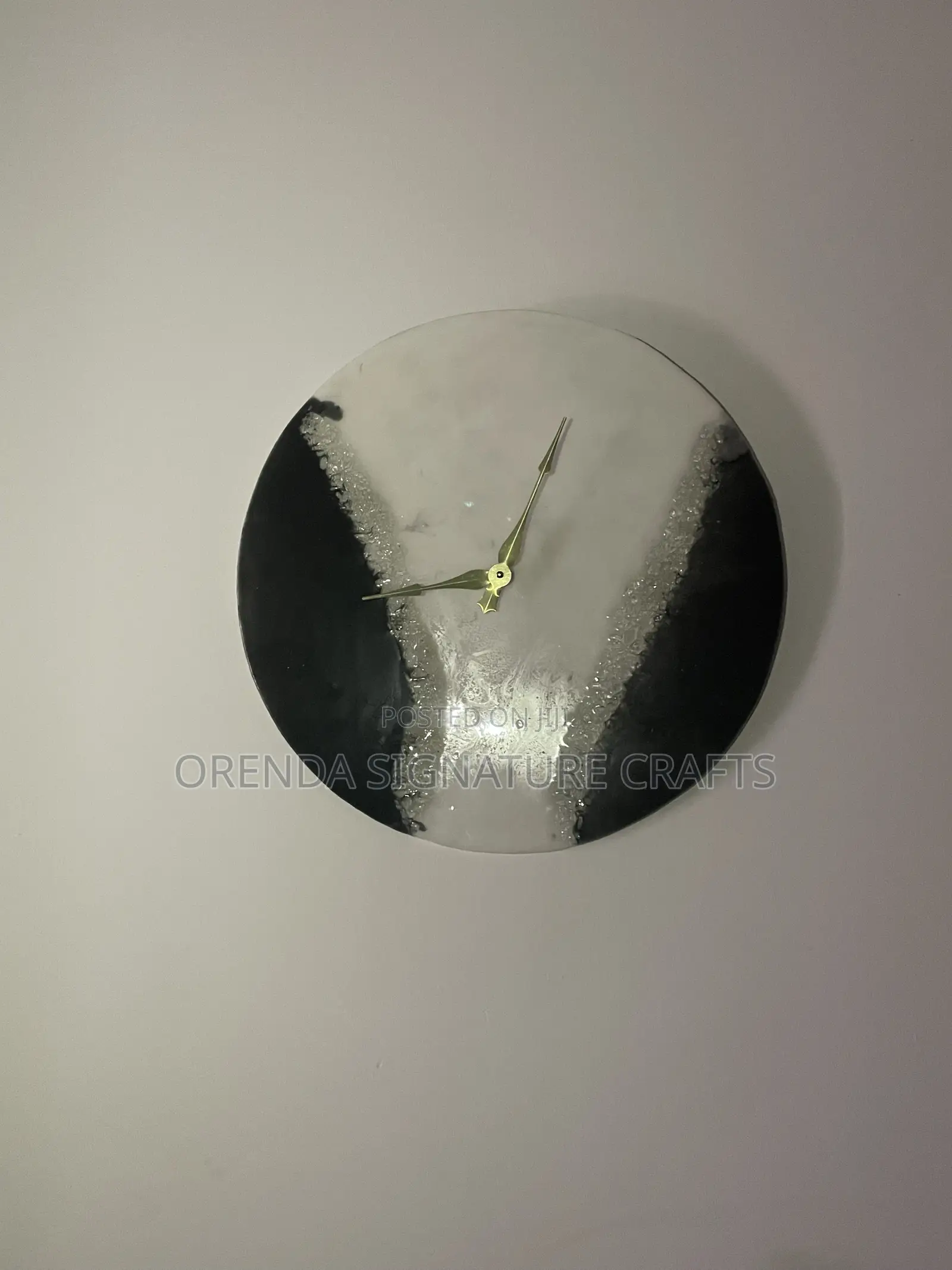 Luxury Handmade Resin Wall Clock
