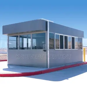 Security Post and Office Building With Panels