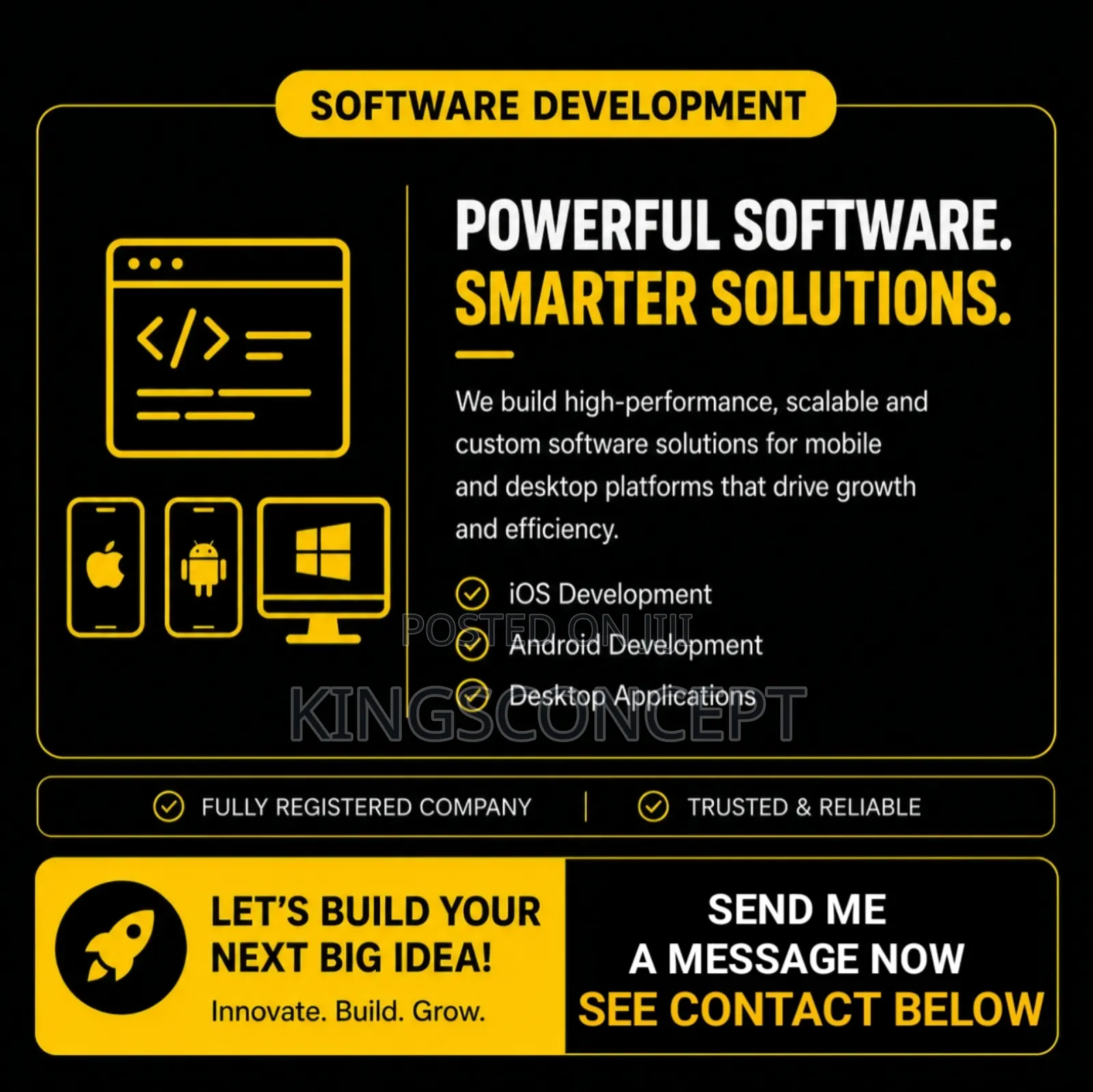 Android, Website, Desktop and Ios App Creation