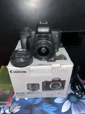 Canon EOS M50 Mark II Mirrorless Camera With 15 to 45mm Lens- Like New
