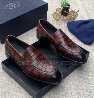 Prada Quality Luxury Men Genuine Leather Shoe