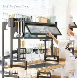 Single Layer Over the Sink Plate Rack