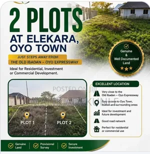 2 Plots at Elekara Off Old Oyo Ibadan Expressway