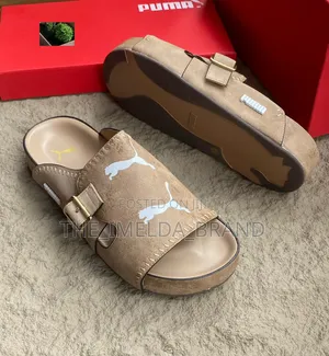 Men’s Puma Slides | Premium Quality | Black, Grey Brown