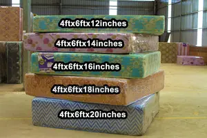 6ftx7ft X12 (14,16,18, 20 ) Semi Orthopaedic Mattress. Differn. Prices