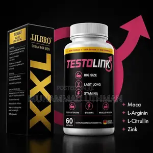 Combination of Testolink Enlargements Capsule (60) and JJL BRO (Cream)