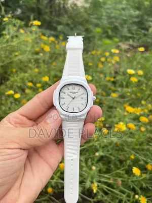 Patek Phillipe Geneve, Stainless Steel Head, Rubber Wristwatch