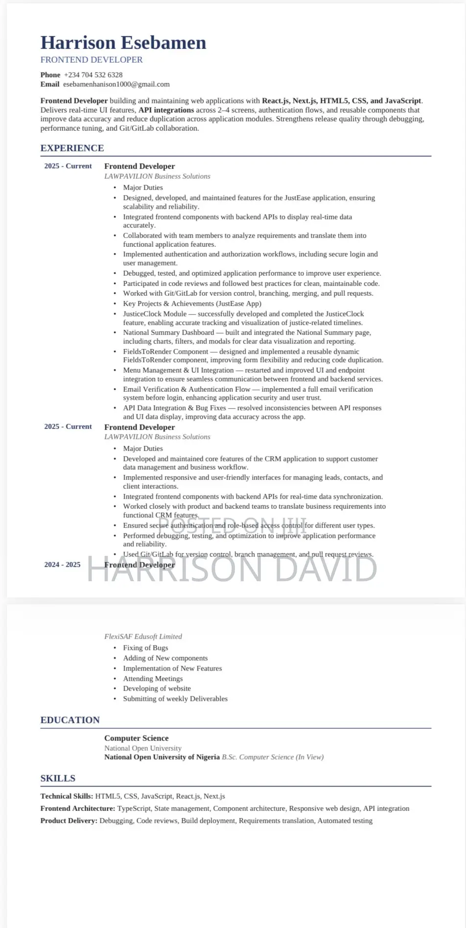 Computing It Cv