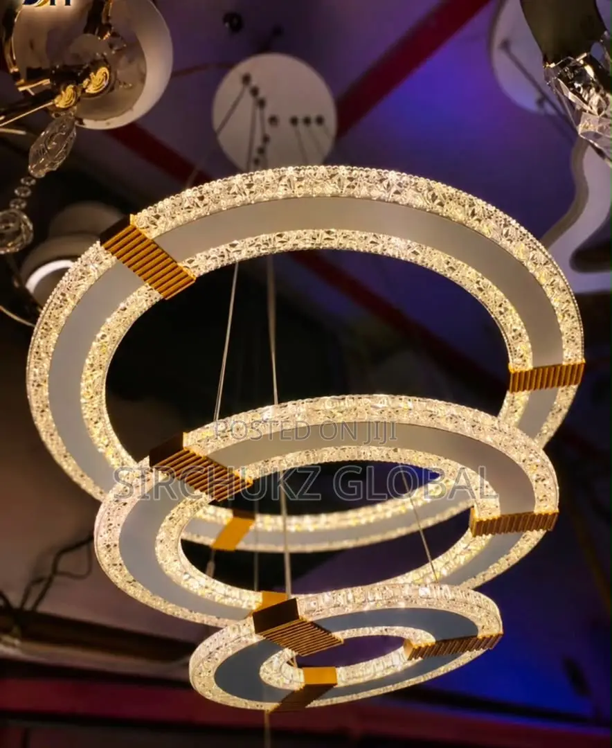 3-Ring LED Chandelier Pendant Light