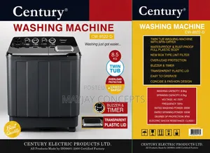 Century 8.5KG Twin Tub Washing Machine With Spin Dryer Timer