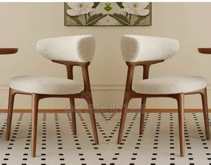 A Beautiful Fabric Standards Chair With Good Quality of Foam.