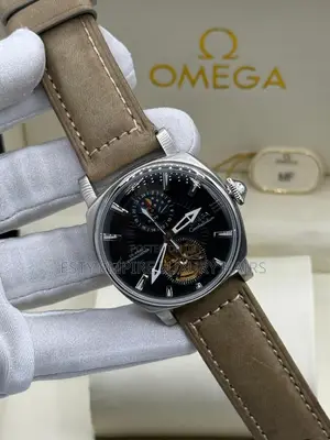 High Quality Luxury Omega Genuine Leather Wristwatch
