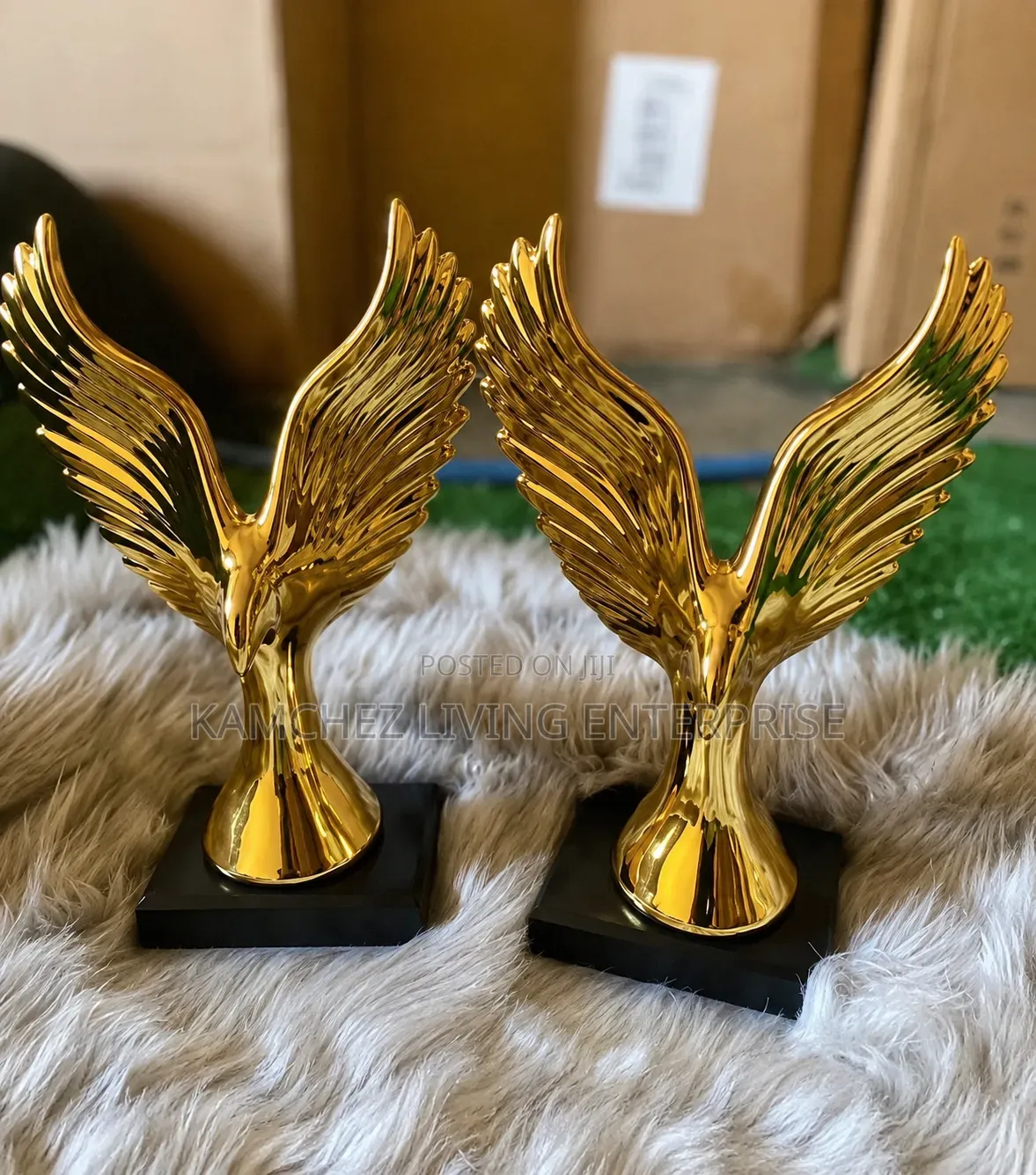 Decorative Golden Eagle Statue