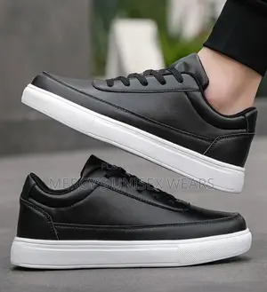 Men's Casual Athletic White Sole Lightweight Shoes