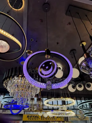 Double Circle Simple Chandelier