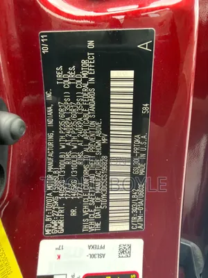 Toyota Sienna 2012 Burgundy