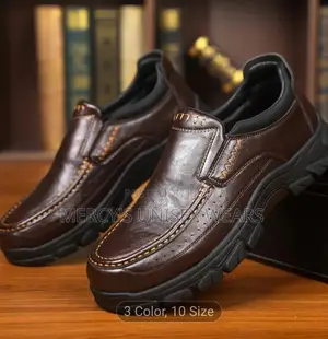 Men's Business Oxford Thick Sole Non–slip Comfortable Walking Shoes