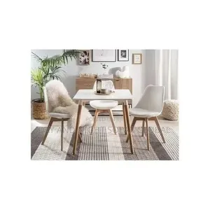 Dining Table With 4 Sitters Wooden Legs Chairs