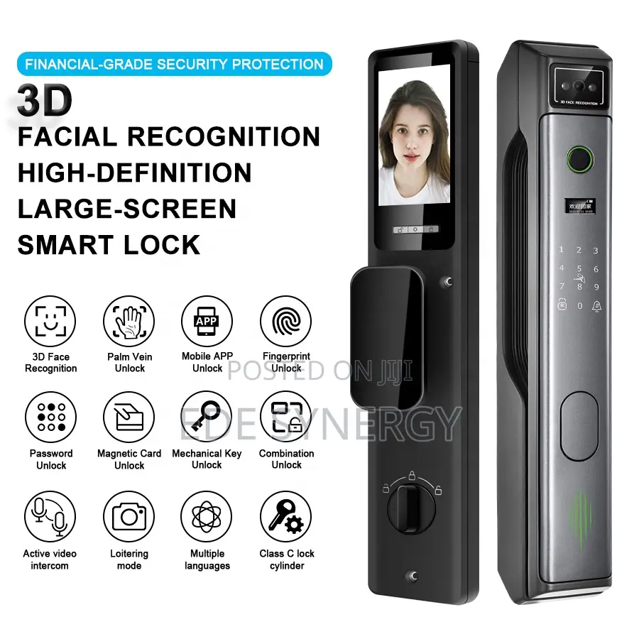 Active Video Intercom Smart Door Lock With Tuya APP
