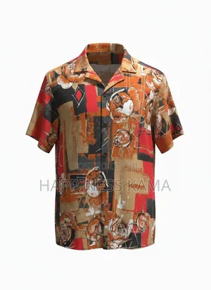 Unisex Vintage Camp Collar Shirts