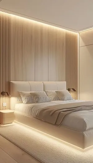 Brand New Bed With Wall Clouding