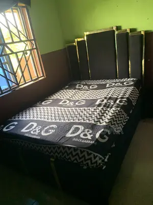 Complete Bed and Bed Frame With Safe Box