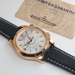 *High-End Men's Automatic Watch With Genuine Leather Strap*